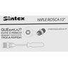 Nípel Roscável Água Branco 1/2" Troca Rápida - Sintex - 4