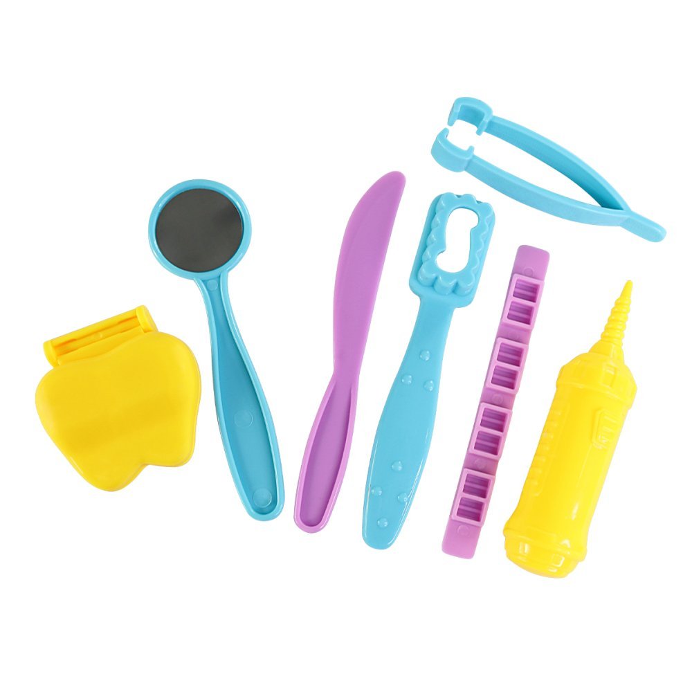 Kit Massinha Brinquedo Dentista com 14 Peças - 3