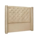 Ver imagem 1 de Cabeceira Cama Box Casal 140 Cm Vicenza Linho Dourado S04 - D'Rossi