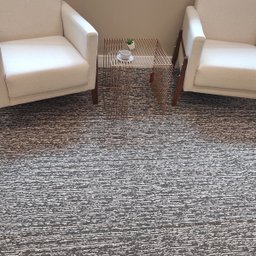 Tapete para Sala Cinza Mesclado 200x250cm Antiderrapante Mesa Jantar Retangular - 6