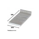 Ver imagem 3 de Tampo de Cozinha Modulado p/ Balcão Americana 20cm Calcare - Henn