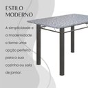 Ver imagem 7 de Conjunto Sala de Jantar Bahia Mesa Tubo 140x75cm Tampo Pedra Granito com 6 Cadeiras