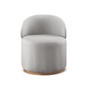 Ver imagem 5 de Poltrona Curva Moderna Brenda Design Arredondado Yescasa Cinza Claro