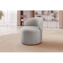 Ver imagem 3 de Poltrona Curva Moderna Brenda Design Arredondado Yescasa Cinza Claro