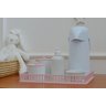 Kit Higiene Porcelana Bebê Meninas Rosa Decoração + Térmica - 2