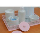 Ver imagem 4 de Kit Higiene Porcelana Bebê Meninas Rosa Decoração + Térmica