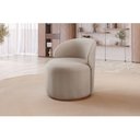 Ver imagem 3 de Poltrona Curva Moderna Brenda Design Arredondado Yescasa Bege