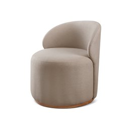 Poltrona Curva Moderna Brenda Design Arredondado - 1