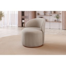 Poltrona Curva Moderna Brenda Design Arredondado - 2