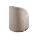 Ver imagem 7 de Poltrona Curva Moderna Brenda Design Arredondado Yescasa Bege