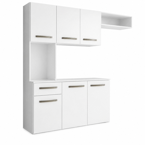 Cozinha Compacta 6 Portas 1 Gaveta Belissima Fiorello