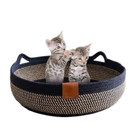 Cesto Cama de Gato Arranhador Ninho Felino Pet Rasqueavel Caminha Confortavel Divertida Petshop Resi