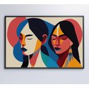 Ver imagem 5 de Quadro Ilustração Mulher Indígena Decor&quadros Art029 60x40 Cm Adesivo Fotográfico