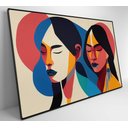 Ver imagem 6 de Quadro Ilustração Mulher Indígena Decor&quadros Art029 60x40 Cm Adesivo Fotográfico