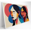 Ver imagem 1 de Quadro Ilustração Mulher Indígena Decor&quadros Art029 60x40 Cm Adesivo Fotográfico