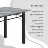 Conjunto Sala de Jantar Bahia Mesa Tubo 3" 140x75cm Tampo Pedra Granito Topázio com 6 Cadeiras - 9