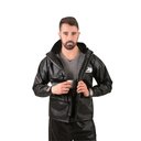 Ver imagem 3 de Conjunto Motoqueiro Estradeiro com Gola PVC Preto M - Pioneira, Tamanho: M