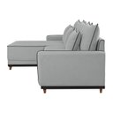 Ver mais imagens de Sofá Linho 3 Lugares 264cm com Chaise Lado Esquerdo Barra