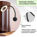 Ver imagem 3 de Arandela Leitura Led Direcionável Cabeceira Moderno Bet69
