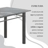 Conjunto Sala de Jantar Bahia Mesa Tubo 3" 140x75cm Tampo Pedra Granito Topázio com 6 Cadeiras - 9