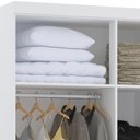 Ver mais imagens de Guarda Roupa Solteiro Modulado Cp03 Taiga Branco/grey L01 - Mpozenato