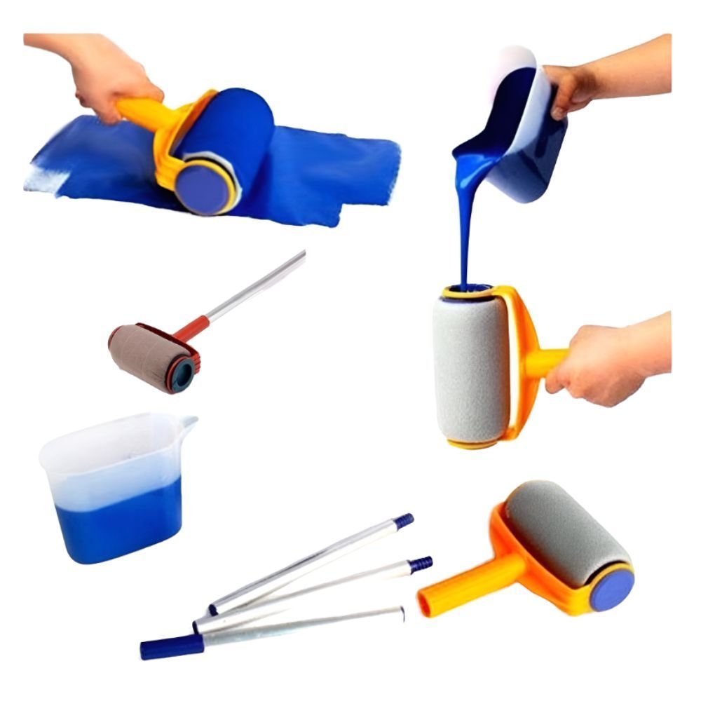 Rolo de Pintura Mágico com Reservatório sem Bagunça 5 Peças ...