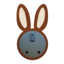 Ver imagem 5 de Espelho Decorativo Infantil 43x44cm Lebre Freijó/ Marrom