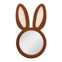Ver imagem 1 de Espelho Decorativo Infantil 43x44cm Lebre Freijó/ Marrom