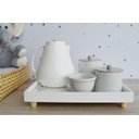 Ver imagem 1 de Kit Higiene Porcelana Bebê Unissex Cinza Maternidade Bancada Bebê Térmica