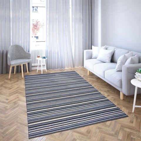 Tapete Bombai Sala Quarto 200x250 Tecido Conforto Decorativo - Cold Colors