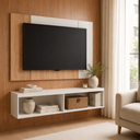 Ver imagem 1 de Painel com Rack Funcional para TV Berlin Suspenso s/ Porta 130cm Byhouse