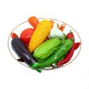 Ver imagem 4 de Kit Decoração Legumes Artificial Isopor e Cesta Redonda Rose