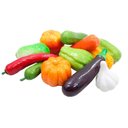 Ver imagem 3 de Kit Decoração Legumes Artificial Isopor e Cesta Redonda Rose