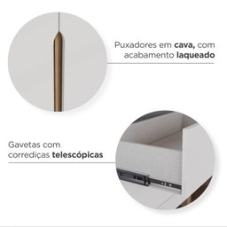 Guarda Roupa Retrô 100% Mdf 4 Portas 4 Gavetas Aspen Yescasa - 8 Guarda Roupa Retrô 100% Mdf 4 Portas 4 Gavetas Aspen Yescasa - 8