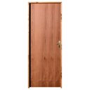 Ver imagem 1 de Porta de Madeira Semi-oca Padrão Imbuia Lisa Bat14 Cm Eco Fech Externa-2.10(a)x0.72(l)-lado Esquerdo