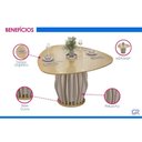 Ver imagem 4 de Mesa Sala Jantar Tokyo+6 Cadeiras Nara Neve DJ Móveis