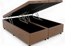 Ver imagem 1 de Cama Box Baú Casal Bipartido 69 Diversas Cores (138x188x42) - Corino Marrom