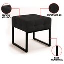 Ver imagem 3 de Puff Sala Decorativo Industrial Kit 2 Elisa Veludo D03 - D’Rossi