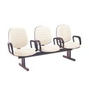 Ver imagem 1 de Cadeira em Longarina com 03 Lugares Linha Blenda Bege