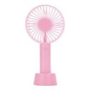 Ver imagem 1 de Mini Ventilador Mao e Mesa Usb Bateria Portatil 3 Velocidades Recarregavel Mão Rosa