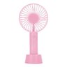 Mini Ventilador Mao e Mesa Usb Bateria Portatil 3 Velocidades Recarregavel Mão Rosa - 1