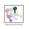 Mini Ventilador Mao e Mesa Usb Bateria Portatil 3 Velocidades Recarregavel Mão Rosa - 4