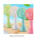 Ver imagem 3 de Mini Ventilador Mao e Mesa Usb Bateria Portatil 3 Velocidades Recarregavel Mão Rosa