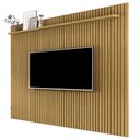 Ver imagem 2 de Painel Vênus Ripado 1.8 X 2.2 P/ Tv até 75'' Cumaru - Giga Móveis