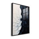 Ver imagem 1 de Quadro Pintura Dualidade: Moldura Preta Canvas com Vidro/ 80x120