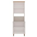 Ver imagem 3 de Torre Quente 80cm C/ Portas de Vidro e Nicho P/ Microondas Cor:branco Fosco/ Teka Soho