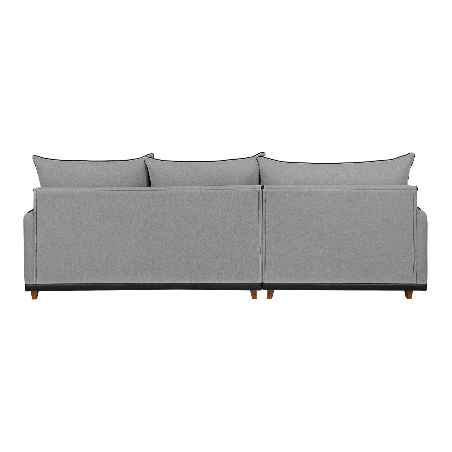 Sofá Linho 3 Lugares 264cm com Chaise Lado Esquerdo e Kit Usb Barra - 6