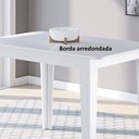 Ver imagem 3 de Mesa de Jantar Retangular 110x68cm Nicoli Branco