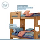 Ver imagem 3 de Beliche Infantil/Juvenil 100% MDF com Prateleira July