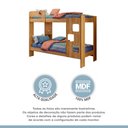 Ver imagem 2 de Beliche Infantil/Juvenil 100% MDF com Prateleira July